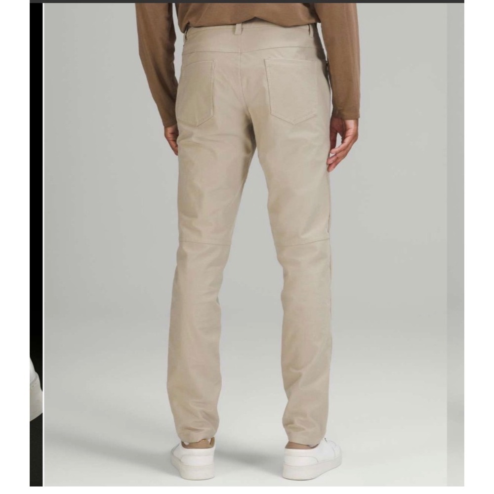 Lululemon ABC Slim-Fit Pant 36 Raw Linen Utilitech 32 Inseam Tapered Chino Mens - Picture 10 of 12